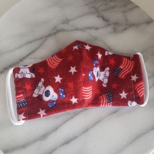 Patriotic pup face mask